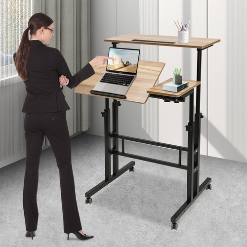 Rolling laptop desk adjustable - rolling,