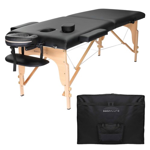Black portable massage table - portable,